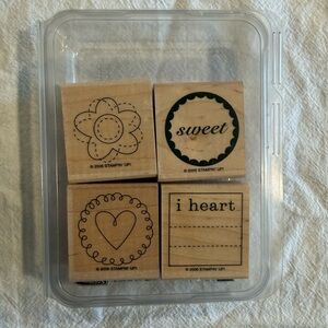 Stampin' Up! Sweet on You Wooden Stamp Set